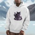 I'm An Indoor Cat Cute Witch Kitten With Books And Candles Men Hoodie
