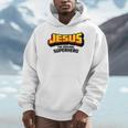 Jesus The Original Superhero Comic Book Christian Faith Men Hoodie Jesus The Original Superhero Comic Book Christian Faith Men Hoodie