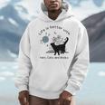 Life Is Better With Yarn Cats And Books Premium Tri-Blend Men Hoodie Life Is Better With Yarn Cats And Books Premium Tri-Blend Men Hoodie