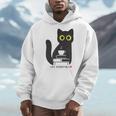 Life Essentials Witty Grungy Noisy Book Tea And Cat Men Hoodie