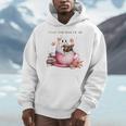 I Love Fall Most Of All Halloween Ghost Book Lover Men Hoodie