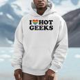 I Love Hot Geeks Cute Pride Gamer Book Nerd Fandom Fan Premium Tri-Blend Men Hoodie I Love Hot Geeks Cute Pride Gamer Book Nerd Fandom Fan Premium Tri-Blend Men Hoodie