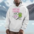 Matcha & Books Club Green Tea Latte Lovers Men Hoodie