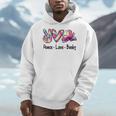 Peace Love Books Librarian Teacher Life Book Library Tie Dye Men Hoodie Peace Love Books Librarian Teacher Life Book Library Tie Dye Men Hoodie