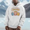 Pop Open A Good Book For School Librarian Popcorn Men Hoodie