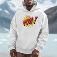 POW Comic Book Cartoon Pop Art Raglan Baseball Tee Men Hoodie POW Comic Book Cartoon Pop Art Raglan Baseball Tee Men Hoodie