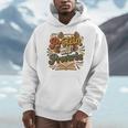 Protein And Proverbs Protein Workout Book Lover Retro Men Hoodie
