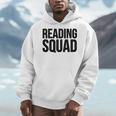 Reader Book Lover Reading Squad Men Hoodie