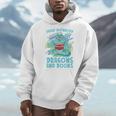Reading Books Easily Distracted By Dragons And Books Men Hoodie