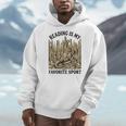 Reading Is My Favorite Sport Dragon Book Lover Bookworm Men Hoodie