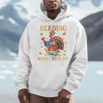 Reading Makes Me Gobble With Joy Turkey Reading Book L Men Hoodie Reading Makes Me Gobble With Joy Turkey Reading Book L Men Hoodie