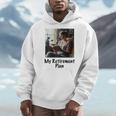 My Retirement Plan Cat Lover Wine Drinker Book Reader Men Hoodie