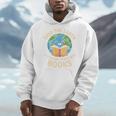 Save Earth It's Only Planet With Books Reader Earth Day Men Hoodie