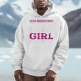 SOMMAS BOOKS Never Underestimate The Power Of a Girl With a Book Reading Men Hoodie