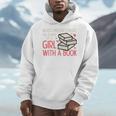 Never Underestimate Power Of Girl With Book Bookworm Women Men Hoodie