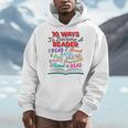 Women's Book Lover 10 Ways To Become a Reader Quote Men Hoodie Women's Book Lover 10 Ways To Become a Reader Quote Men Hoodie