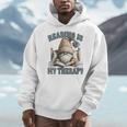 Women's Book Reader Accessories For Teacher Reading Is My Therapy Men Hoodie