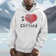 Women's Clifford The Big Red Dog I Heart Clifford Childrens Books Men Hoodie Women's Clifford The Big Red Dog I Heart Clifford Childrens Books Men Hoodie