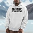Women's Read More Scary Books Reading Lover Men Hoodie