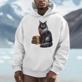 Women's Smokey Maine Coon Cat Book Lover Men Hoodie