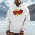 WOW Comic Book Cartoon Speech Bubble Pop Art Men Hoodie