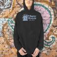 1956 Chapter Seventy 70th Birthday Blue Toile Floral Book Men Hoodie 1956 Chapter Seventy 70th Birthday Blue Toile Floral Book Men Hoodie