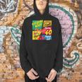 40 Years Old Birthday Comic Style Book Lover Party Men Hoodie 40 Years Old Birthday Comic Style Book Lover Party Men Hoodie