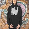 Adult Coloring Book CAT Mandala Flowers T-Shirt Men Hoodie