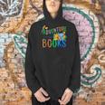 Adventure Starts With Books Jungle Animals Kids Reading Them Men Hoodie Adventure Starts With Books Jungle Animals Kids Reading Them Men Hoodie