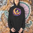 Alien Reading Book UFO Moon Space Astronomy Men Hoodie Alien Reading Book UFO Moon Space Astronomy Men Hoodie