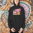 Axolotl Book Reading Librarian English Teacher For Men Women Kids Men Hoodie