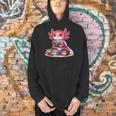 Axolotl Reading Bookworm Book Lovers Men Hoodie Axolotl Reading Bookworm Book Lovers Men Hoodie