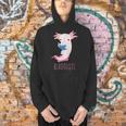 AXOLOTL Reads a Book READOLOTL Bookworm Axolotl Men Hoodie
