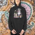 Bernese Mountain Dog Berner Bookworm Flowers Book Reading Men Hoodie Bernese Mountain Dog Berner Bookworm Flowers Book Reading Men Hoodie