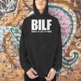 BILF Books I'd Like To Finish Humorous Book Lover Pun Men Hoodie BILF Books I'd Like To Finish Humorous Book Lover Pun Men Hoodie