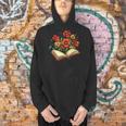 Book With Blooming Flowers Reading Nature Garden Men Hoodie Book With Blooming Flowers Reading Nature Garden Men Hoodie