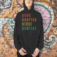 Book Chapter Verse Context Men Hoodie