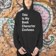 This Is Book Character Costume Easy Lazy DIY Halloween Party Men Hoodie