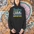 Book Librarian Reading Is The Greatest Adventure Book Lover Men Hoodie