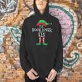 The Book Lover Elf Christmas Books Reading Lover Men Hoodie