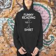 Book Lover Reading Shirt Book Reading Stick Figure Men Hoodie
