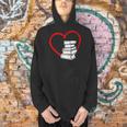 Book Nerd's Book Lover's Valentine's Day Men Hoodie