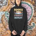 Book And Pajama Books Pajamas Repeat Librarian Men Hoodie Book And Pajama Books Pajamas Repeat Librarian Men Hoodie