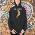 Book Reading Giraffe I Love My Library Men Hoodie