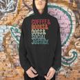 Books Coffee Dogs Social Justice For Men Women Men Hoodie Books Coffee Dogs Social Justice For Men Women Men Hoodie