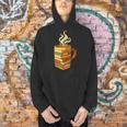 Books Coffee Mug Reading Lover Literary Bibliophile Men Hoodie
