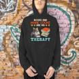 BOOKS AND MAINE COONS ARE MY THERAPY Main Coon Men Hoodie BOOKS AND MAINE COONS ARE MY THERAPY Main Coon Men Hoodie