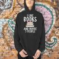 I Like Books And Maybe 3 People Book Lover Men Hoodie