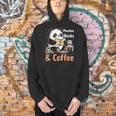 Books Reading Reader Panda Panda Books And Coffee Men Hoodie