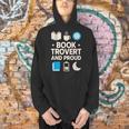 Booktrovert Introvert Reader Library Card Coffee Books Men Hoodie